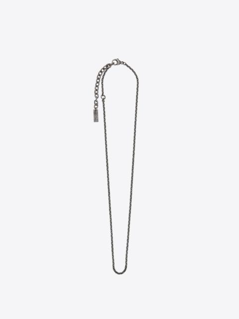 SAINT LAURENT small faceted cable-chain necklace