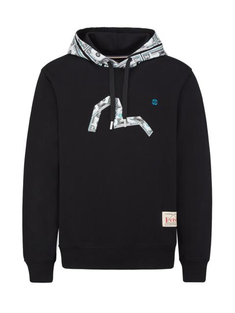 EVISU BANKNOTE SEAGULL PRINT HOODIE