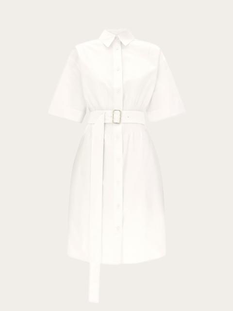 FERRAGAMO Cotton and silk shirt dress