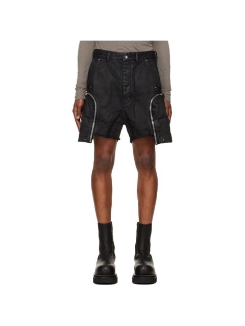 Rick Owens DRKSHDW Black Tower Bauhaus Denim Shorts