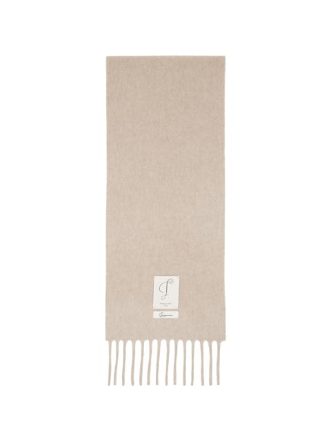 JACQUEMUS Beige 'Cavallo' Scarf