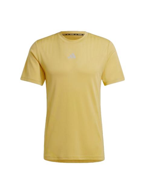 adidas HIIT Airchill Workout T-shirt Asia Sizing 'Yellow' IS3731