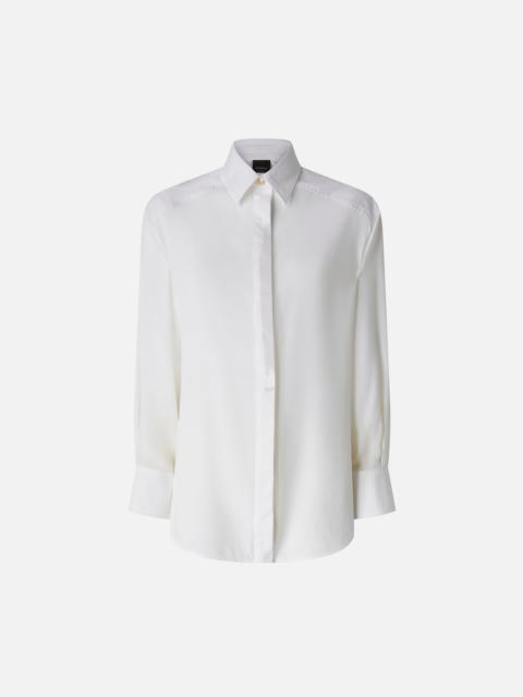 PINKO POPLIN AND CRÊPE SHIRT