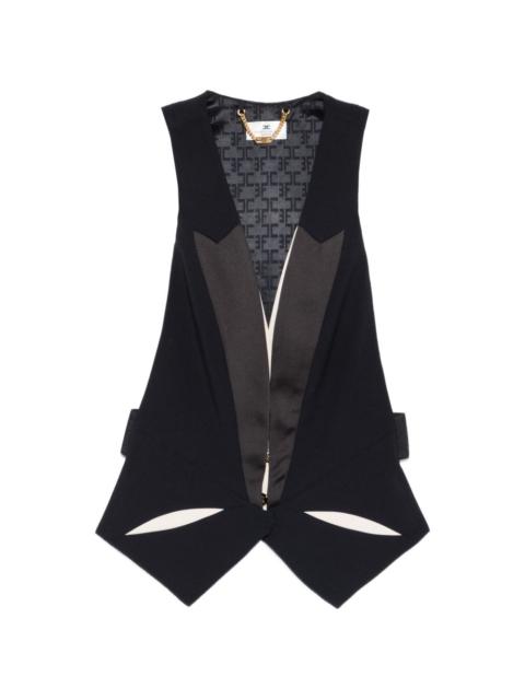 ELISABETTA FRANCHI cut-out waistcoat