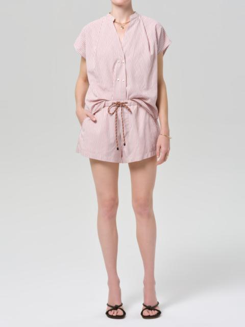 Citizens of Humanity Penelope Blouse In Raspberry Stripe