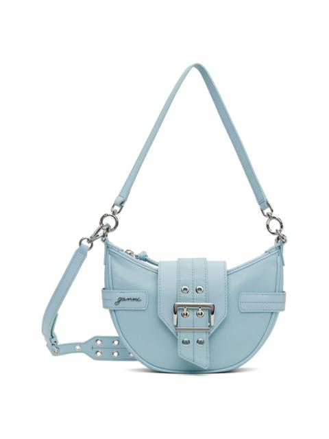 GANNI Blue Small Bucky Crossbody Bag