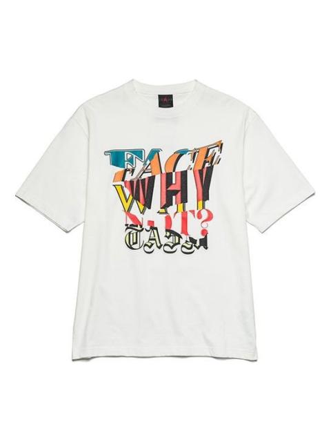 Jordan Air Jordan 'why not?' x FACETASM Print Casual Sports Short Sleeve White DC4702-100