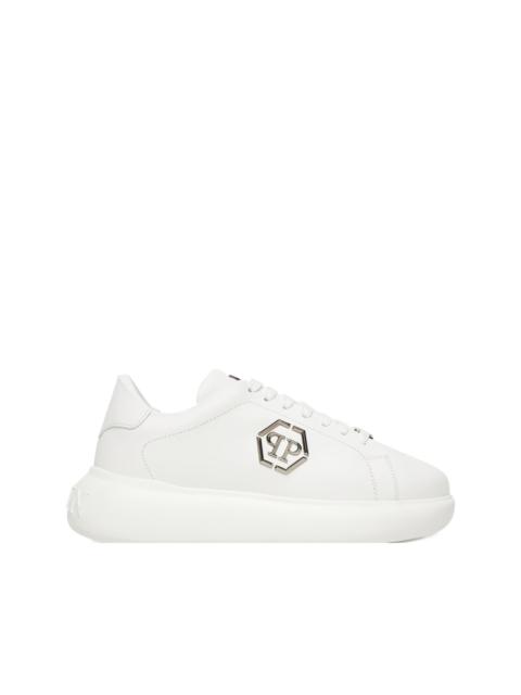 PHILIPP PLEIN logo-plaque flat sneakers