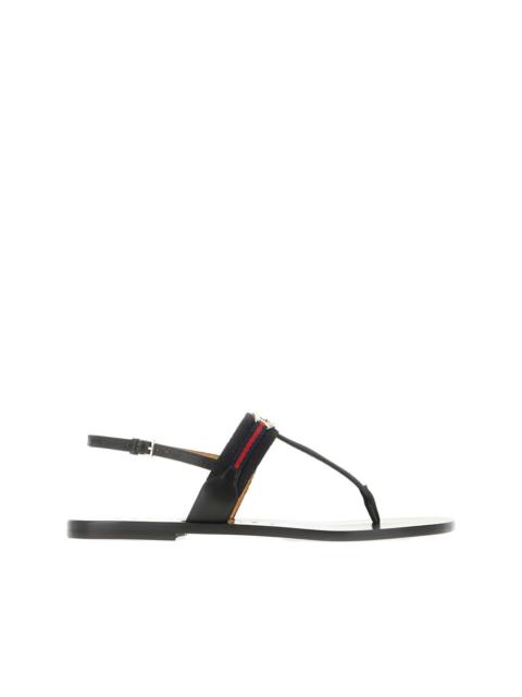 GUCCI Interlocking G Web flat sandals