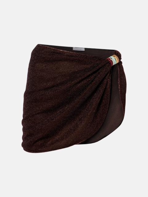 Oséree Lumière ring-detail beach cover-up