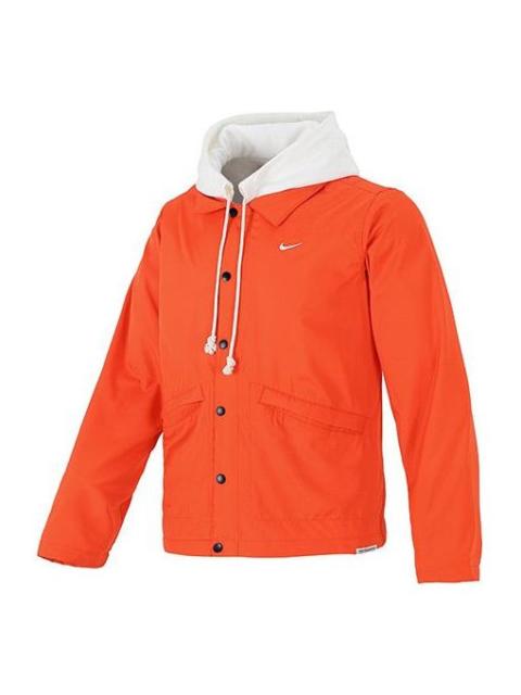 Nike 나이키 Therma-FIT 표준 문제 재킷 남자의 오렌지 빨강 DA6858-891