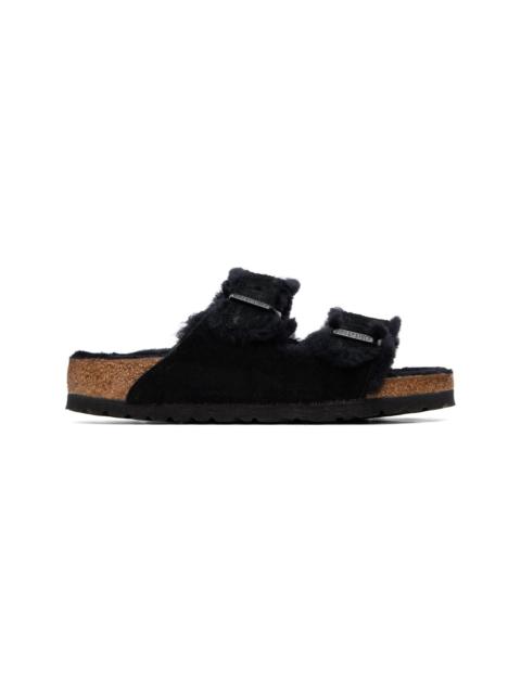 BIRKENSTOCK Black Regular Arizona Shearling Sandals