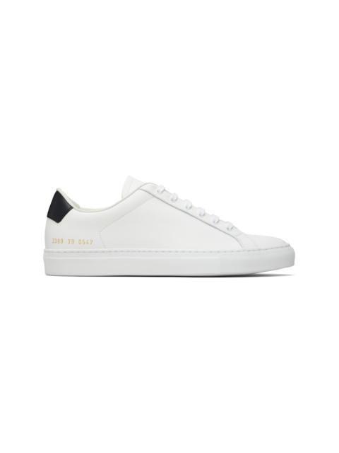 Common Projects White Retro Classic Sneakers