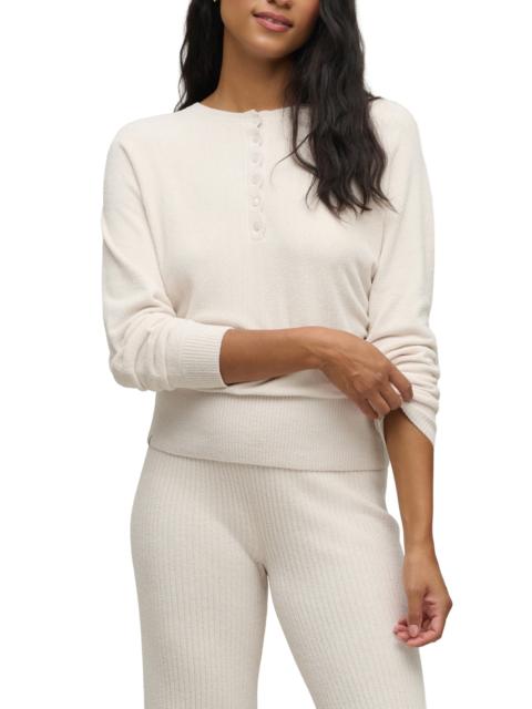 Barefoot Dreams barefoot dreams CozyChic Ultra Lite® Scallop Dolman Henley in Sand Dune