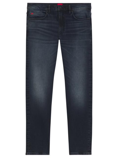 HUGO SLIM-FIT JEANS IN DARK-BLUE STRETCH DENIM