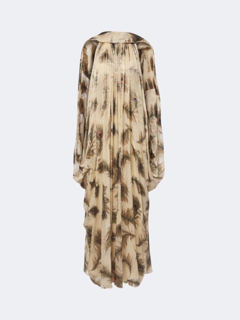Zimmermann Ascent Burnout printed silk halterneck gown