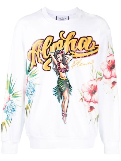 PHILIPP PLEIN Hawaii-print sweatshirt