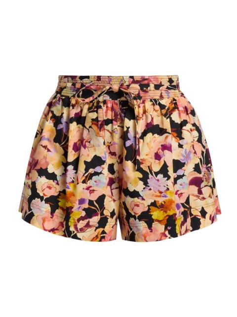 ULLA JOHNSON Women's Rowan Floral Cotton Shorts - Night Bloom