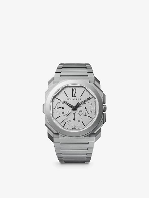 BVLGARI 103068 Octo Finissimo titanium automatic watch