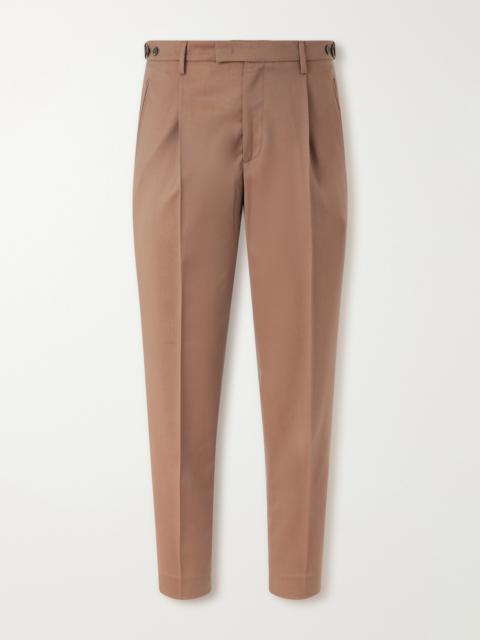 BARENA Straight-Leg Pleated Virgin Wool Suit Trousers