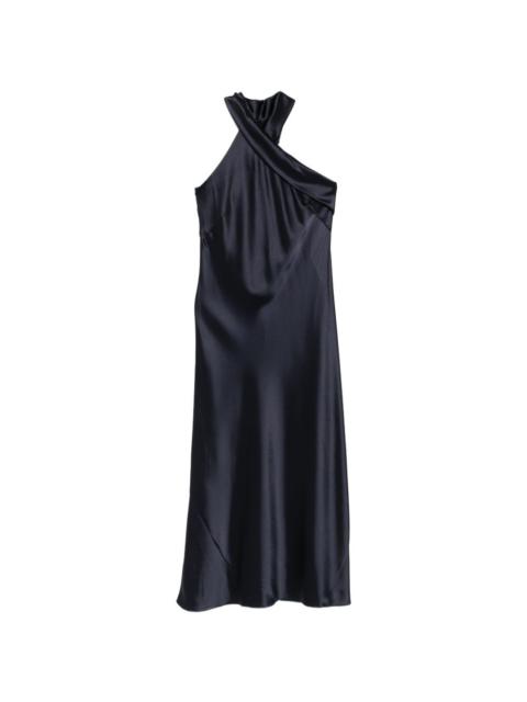 GALVAN cropped Pandora dress in midnight