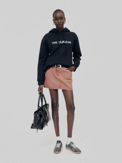 The Kooples BLACK WHAT IS HOODIE WITH RHINESTONES