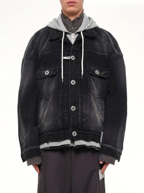Maison MIHARAYASUHIRO Triple Layered Denim Jacket in Black