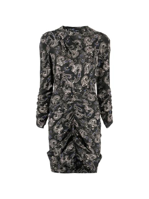 Isabel Marant paisley-print ruched minidress