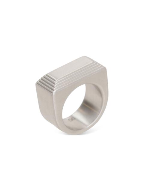 Rick Owens etched beveled ring