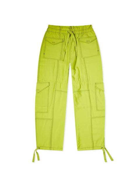 GANNI GANNI High Waist Cargo Pocket Pant