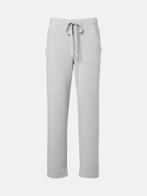 God’s True Cashmere Cashmere straight pants with rose quartz