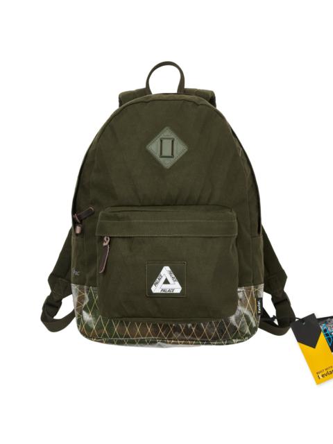 PALACE PALACE X-PAC COTTON CANVAS BACKPACK OLIVE