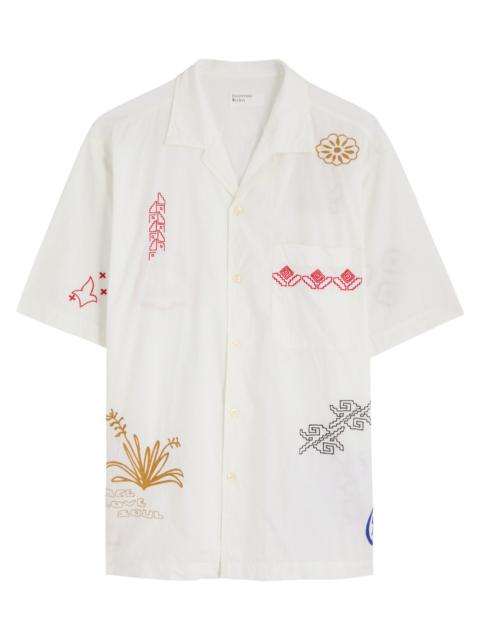 Universal Works Universal Works Minari Embroidered Cotton-poplin Shirt