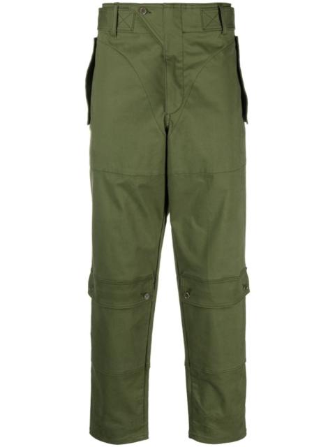 Moschino multi-pocket cotton straight trousers