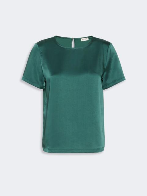 WEEKEND Max Mara GILBERT Satin crew-neck T-shirt - GREEN