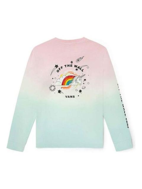 Vans (WMNS) Vans Gradient Rainbow Unicorn Printing Long Sleeves T-Shirt VN0A54LDUUZ