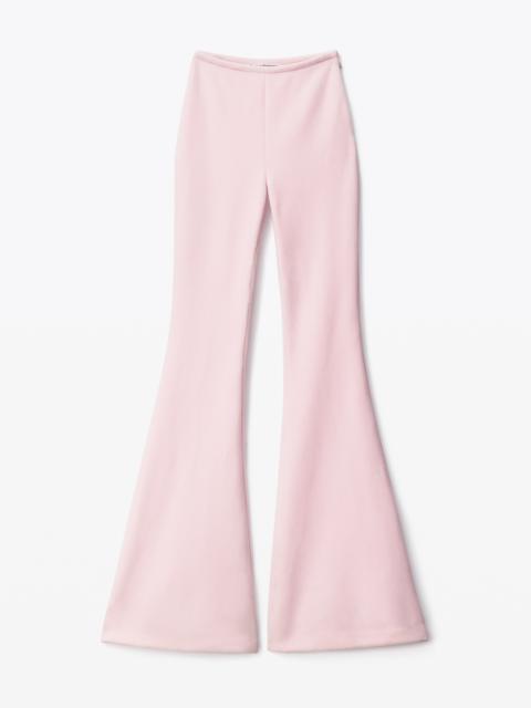 FLARED PANT IN VELOUR