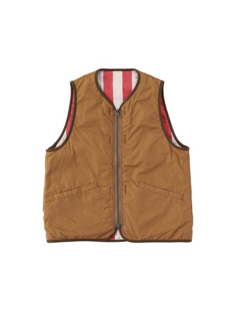 visvim IRIS LINER VEST LT.BROWN