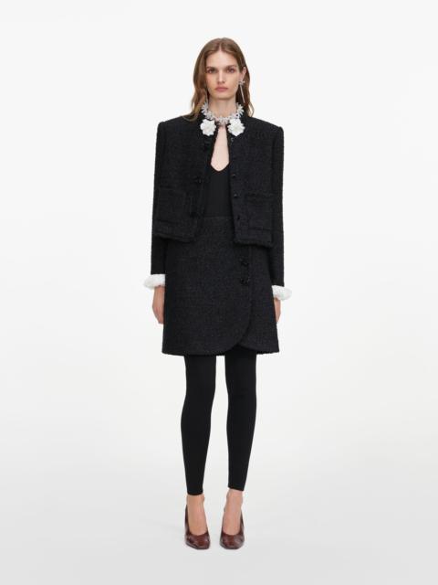 self-portrait Black Boucle Flower Jacket