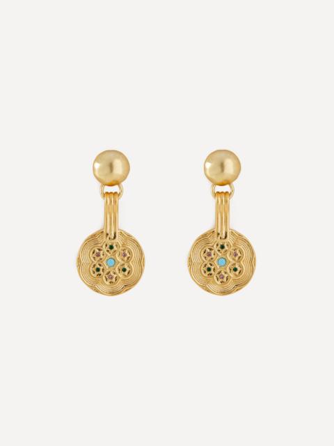 RIXO 18ct Gold Plated Meyra Earrings
