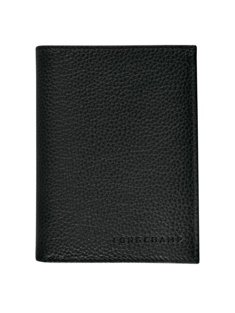 Longchamp Le Foulonné Wallet Black - Leather
