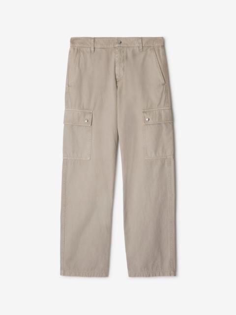 Burberry Cotton Cargo Trousers