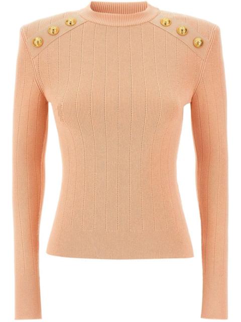 Balmain button-detail knitted sweater