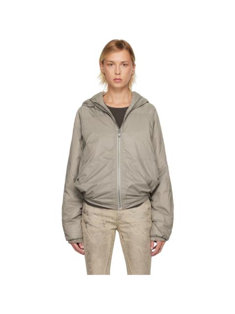 Rick Owens DRKSHDW Taupe Concordians Sealed Windbreaker Jacket
