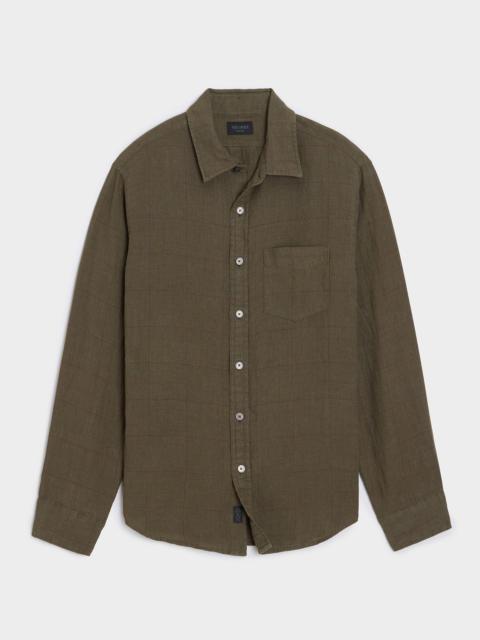 TODD SNYDER Slim Sea Soft Linen Point Collar Shirt