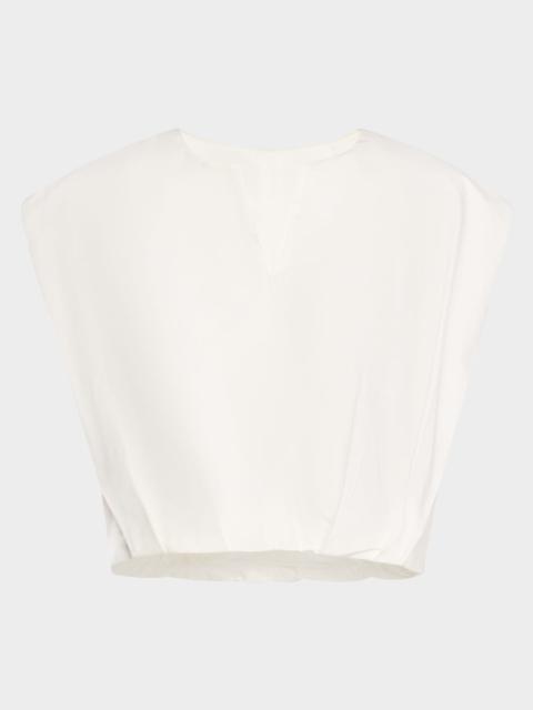 SIMKHAI Wrenli Pleated Top
