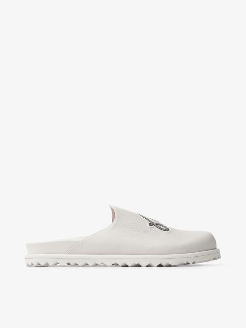 JIMMY CHOO Jimmy Choo / Malbon Mule/F
Latte Crystal-embellished Leather Mules