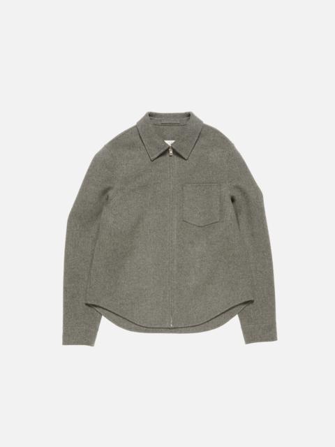 Acne Studios Cashmere zip jacket - Vintage grey melange