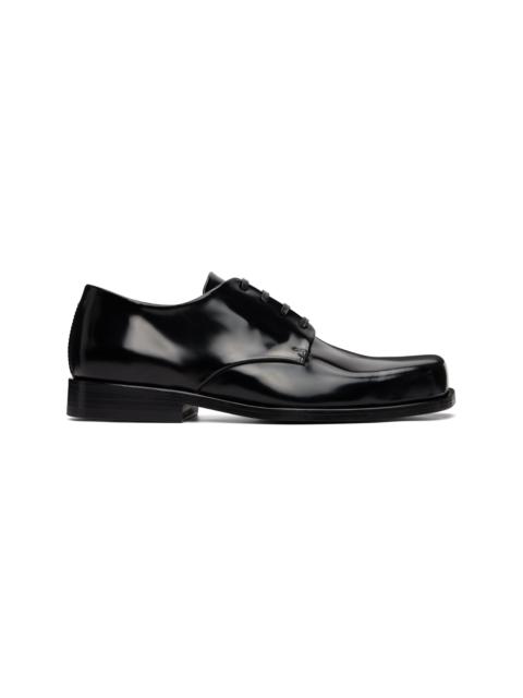 AMI Paris Black Calfskin Leather Derbys