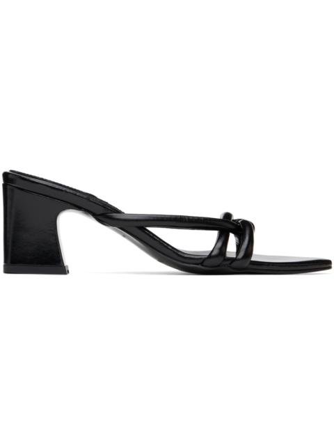 REIKE NEN Black Twisted Heeled Sandals